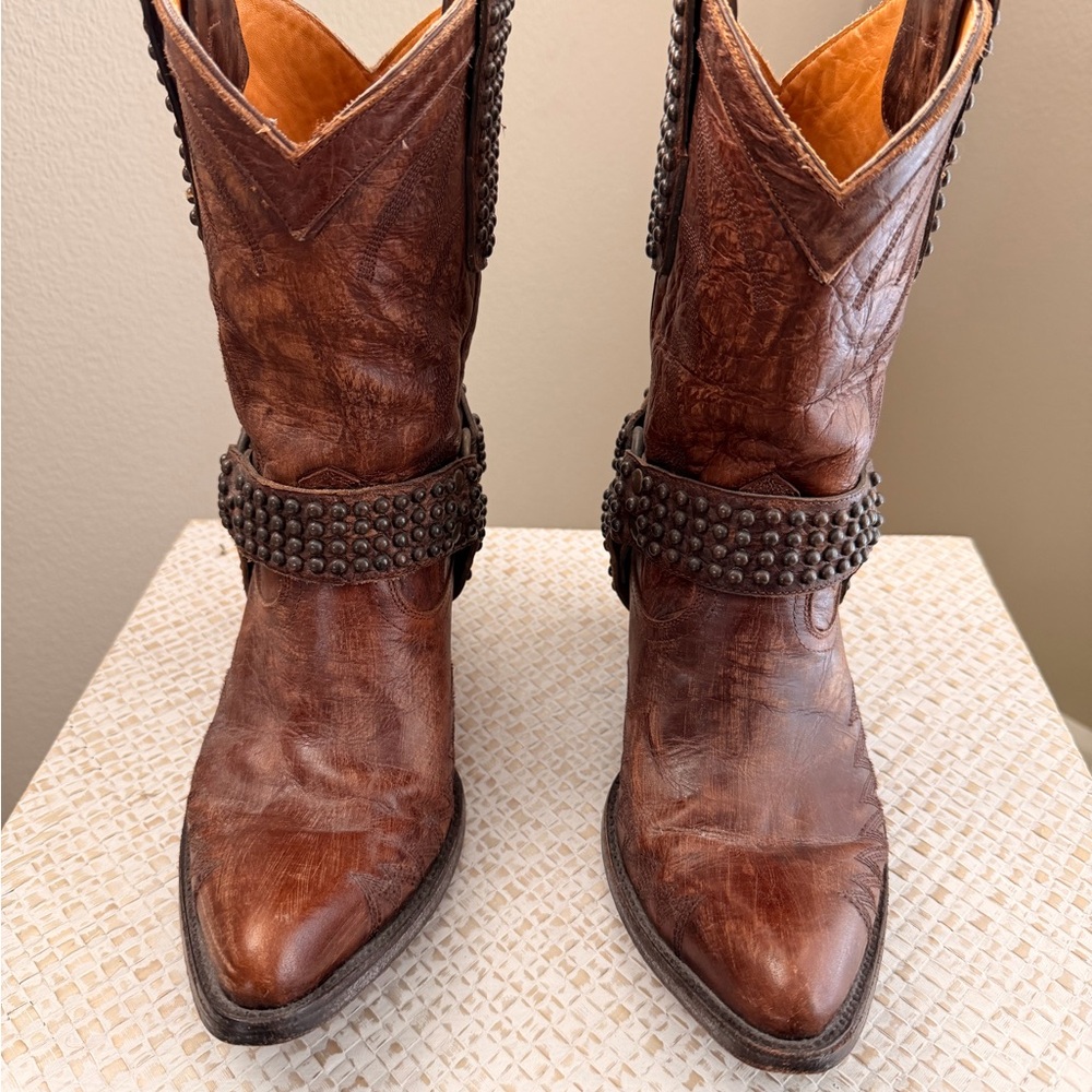 Old Gringo Brown Leather Nevada Studded Boots